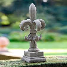 Steinguss Dekoration Bourbonen Lilie Von Gartner Potschke Gartenskulpturen Gartenfiguren Lilien