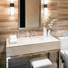 Sconce lights can used as ambient lighting, providing the main light source where you don't need to go overkill on the illumination or perhaps don't have the ability to install ceiling lights. Top 50 Best Bathroom Lighting Ideas Interior Light Fixtures