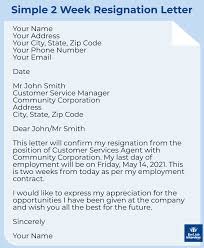 How to a letter of resignation. Simple Sample Letter Of Resignation