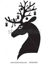 Reindeer Silhouette Stock Photos Images Pictures Reindeer Silhouette Flying Reindeer Silhouette Images