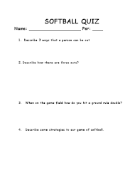 Every item on this page was chosen by a woman's day editor. Softball Quiz Pdf