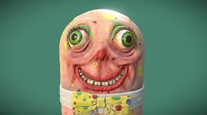 Blobby baby is son of blobby. Mr Blobby 3d Model By Andrew Tait Andrewtait D158d1b