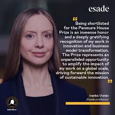 Congratulations to #Esade professor @ivankavisnjic, who has been  shortlisted for the prestigious @AdamSmithHouse Prize, which recognizes  groundbreaking research that contributes to advancing long-term thinking  and innovation. We also extend our best wishes