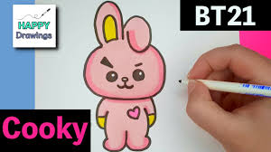 내일의 우주스타 bt21, created by bts. How To Draw Bt21 Cooky Bts Jungkook Persona Youtube