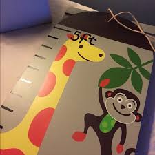 Jungle Themed Wooden Growth Chart