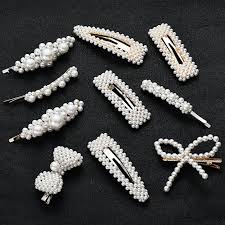 Se verán perfectos con vestidos de gala. De Las Mujeres De La Moda Llenos De Perlas Pelo Clips Snap Barrette Palo Horquillas Herramientas Para Peinar El Cabello Accesorios Para El Cabello De Hairgrip Regalo Pinzas Para El Cabello Y Broches