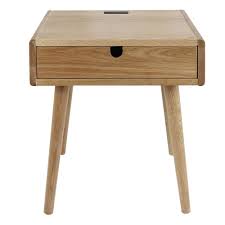 American Trails Freedom Natural Usb Port Solid American Oak Nightstand End Table Natural Oak Oak Nightstand End Tables Nightstand
