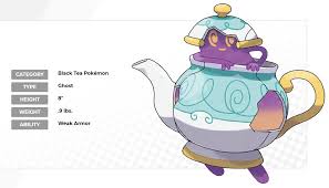 Smogon University Twitterissa Three New Pokemon Were Shown In The Newest Pokemon Direct Polteageist A Ghost Type Pokemon Cramorant Water Flying Type With The New Ability Gulp Missile The Pokemon Being Shot Out It evolves from milcery while holding a sweet when its trainer spins and strikes a pose. ghost type pokemon cramorant