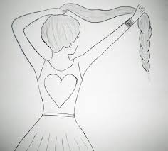 Drawing relaxes and feels good. Easy Sketch Of A Girl At Paintingvalley Com Explore Collection Of Easy Sketch Of A Girl