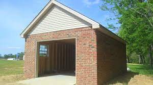 Artistic Detached Garage Plans With Variation Of Door Application Ultra Small Interior Design Applied Modern Brick House Detached Garage Designs Garage Plans