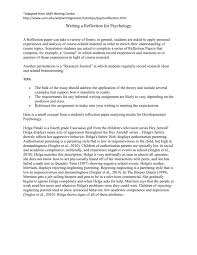 Reviewing examples of effective reflection papers is a great way to get a better idea of what's expected. Writing A Reflection For Psychology