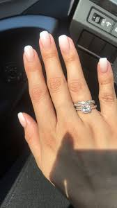 Ombre French Using Acrylic Powder French Manicure Short Nails