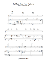 Adele To Make You Feel My Love Piano Chords And Lyrics To Make You Feel My Love Digital Sheet Music Sheet Music Direct Sheet Music