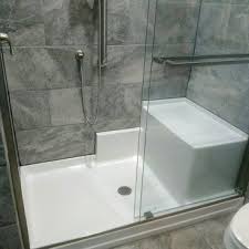 60 X 37 Freedom Easy Step Shower Pan With Molded Seat Right Seat With Images Shower Pan Fiberglass Shower Master Bathroom Decor