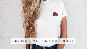 Basics of hand embroidery youtube. Diy Easy Embroidered T Shirt Sofia Clara Youtube