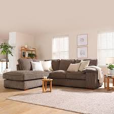Touch device users, explore by touch or with swipe gestures. Cassie Mink Cord Fabric L Shape Corner Sofa Lhf Furniture And Choice