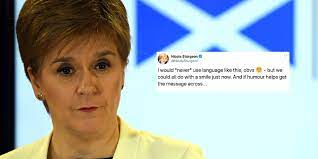 May 30, 2021 · nicola sturgeon said that a decision will be made on glasgow's restrictions next week, as it currently remains the only area in the country in level three lockdown. Coronavirus Nicola Sturgeon Given Hilarious Voice Over Treatment About Social Distancing Indy100 Indy100