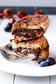 Nutella Stuffed Churro French Toast Cafe Delites