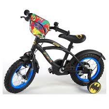 E&L cycles Детски велосипед с помощни колела, Батман,, 12 инча - от  категория Детски велосипеди (Бебешки магазин Дундьо - Колички, прoходилки,  бънджита, играчки, дрешки, кошари и аксесоари за бебето.)