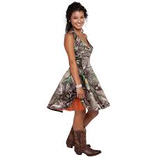 Realtree Flaired A Line Halter Dress Camo Prom Dresses Orange Bridesmaid Dresses Camo Bridesmaid Dresses
