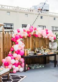 It S A Girl Tips For Throwing A Baby Shower Everyday Pursuits Ballon Garland Balloon Garland Balloon Decorations
