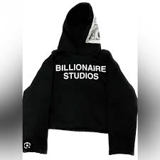 Billionaire Studios Shirts | Billionaire Studios 9 Sweatshirt Hoodie Black  With White - L | Color: Black | Size: L