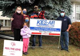 Sheldon's is a family owned and operated company that. Lacombe Family Feeling The Love With Furnace And Air Conditioner Donation Eckville Echo