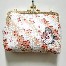 15cm 口金包 歡迎查詢及訂造 handcrafted handmade hkigshop diybag diy 手作 和風花 和風 日式 口金包 口金 防水 袋 本土 市集 啪啪袋 筆袋 車縫 耳環 音樂 工作坊 w purses coin purse wallet