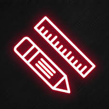 Icone De Regle De Crayon Dans Le Style Neon Crayon Regle Stylo Fichier Png Et Psd Pour Le Telechargement Libre Wallpaper Iphone Neon Neon Signs App Icon App Icon