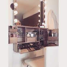 Wall mounted makeup organizer vanity. Wall Mounted Makeup Organizer Vanity Pre Order Ship By Bleachla Wall Mounted Makeup Organizer Wall Vanity Vanity