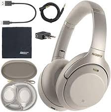 New Sony Wh 1000xm3 Wireless Noise Canceling Over Ear Headphones Silver Wh1000xm3 S Aom Bundle Wireless B In 2020 Over Ear Headphones Noise Cancelling Headphones