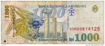 Romania Banca Nationala A Romaniei 1 000 Lei Una Mie Mihai Eminescu