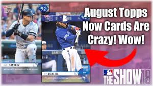 They originally started as a chewing gum company, using the baseball cards as a sales gimmick to make the gum more popular, but today it is primarily a baseball card company. The New August Topps Now Cards Are Going To Be Insane Big Diamonds Mlb The Show 19 Diamond Dynasty Youtube