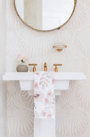 Inside A Boho Chic San Francisco Home Powder Room Small Powder Room Wallpaper Powder Room Decor
