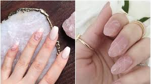 Add a topcoat, and you are ready to amaze the world. How To Do Rose Quartz Nail Art Teen Vogue