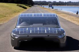 Electric Automobile On The Road To Compete In 3000 Km Solar Race Solar Car Electric Cars Car