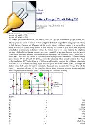 If you still need a detailed understanding of the 555 timer. Cell Charger Using 555 Timer Battery Charger Electronic Circuits