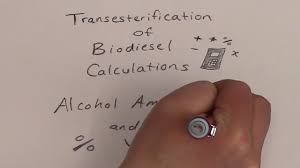 Transesterification Of Biodiesel Calculations Methanol Ethanol Amounts And Yield Youtube