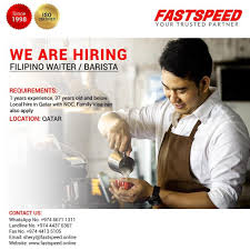 Fastspeed Is Looking For Waiter Barista Details Are Given Below Servers Waitress Recruitment Agencies Occupational Health And Safety Hospitality Industry