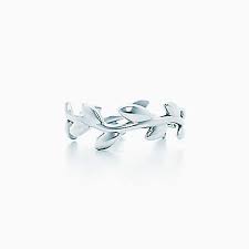 Paloma Picasso Olive Leaf Narrow Band Ring In Sterling Silver Band Rings Jewelry