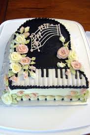 Celebrity Birthday Cake Photo Gallery 27 Great Image Of Piano Birthday Cake Davemelillo Com Piano Cakes Music Themed Cakes Music Cakes