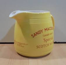 SANDY MACDONALD ( SANDY MAC ) SCOTCH WHISKY VTG CERAMIC PITCHER