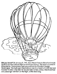 Read online books for free new release and bestseller First Hot Air Balloon Flight In United States Coloring Page Crayola Com