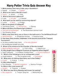 You're a quizzer, harry. you're a quizzer, harry. buzzfeed staff, canada can you beat your friends at this quiz? Free Printable Harry Potter Trivia Quiz With Answer Key