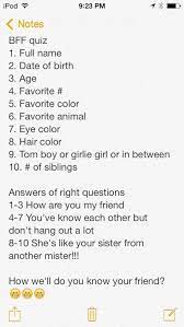 However, this list of best friend questions may bring your friendship to a whole new level. Bff Quiz Made By Mwa Best Friend Quiz Bff Quizes Fun Sleepover Ideas