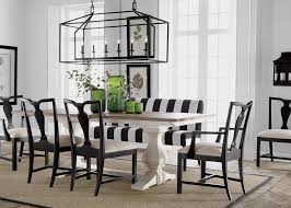 Prepare the apron for the diy farmhouse dining table. Black And White Modern Farmhouse Dining Room Oblique New York