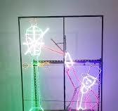 Outdoor 2D motif lights Home Decoration Christmas lights LED animated motif  rope lights