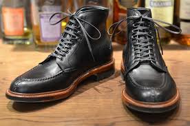 Alden Shoe Black Lady Calf Tanker Tanker Boots Alden Boots Dress Shoes Men