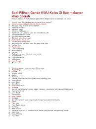 Maybe you would like to learn more about one of these? Soal Dan Jawaban Tentang Makanan Khas Daerah Kelas 12 Cara Golden