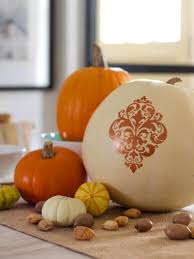 Painted pumpkins are so much fun to create. Fabric Pattern Painted Pumpkin Hgtv